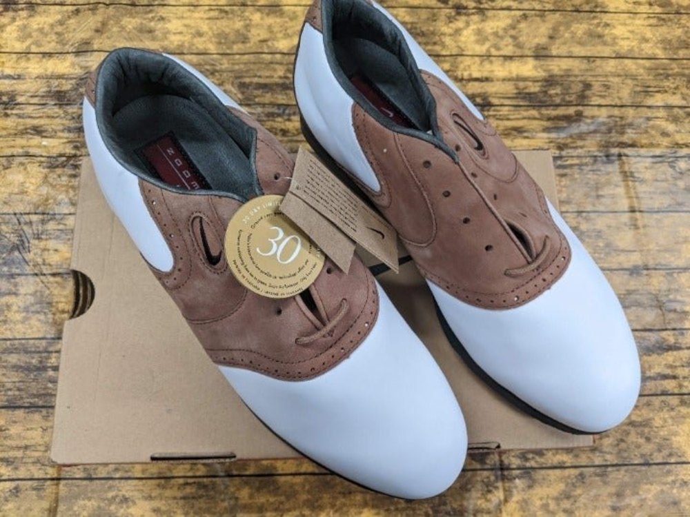 Vintage Nike Air Zoom Tradition S Men's Golf Shoes Spikes New Old Stock SZ 9.5
